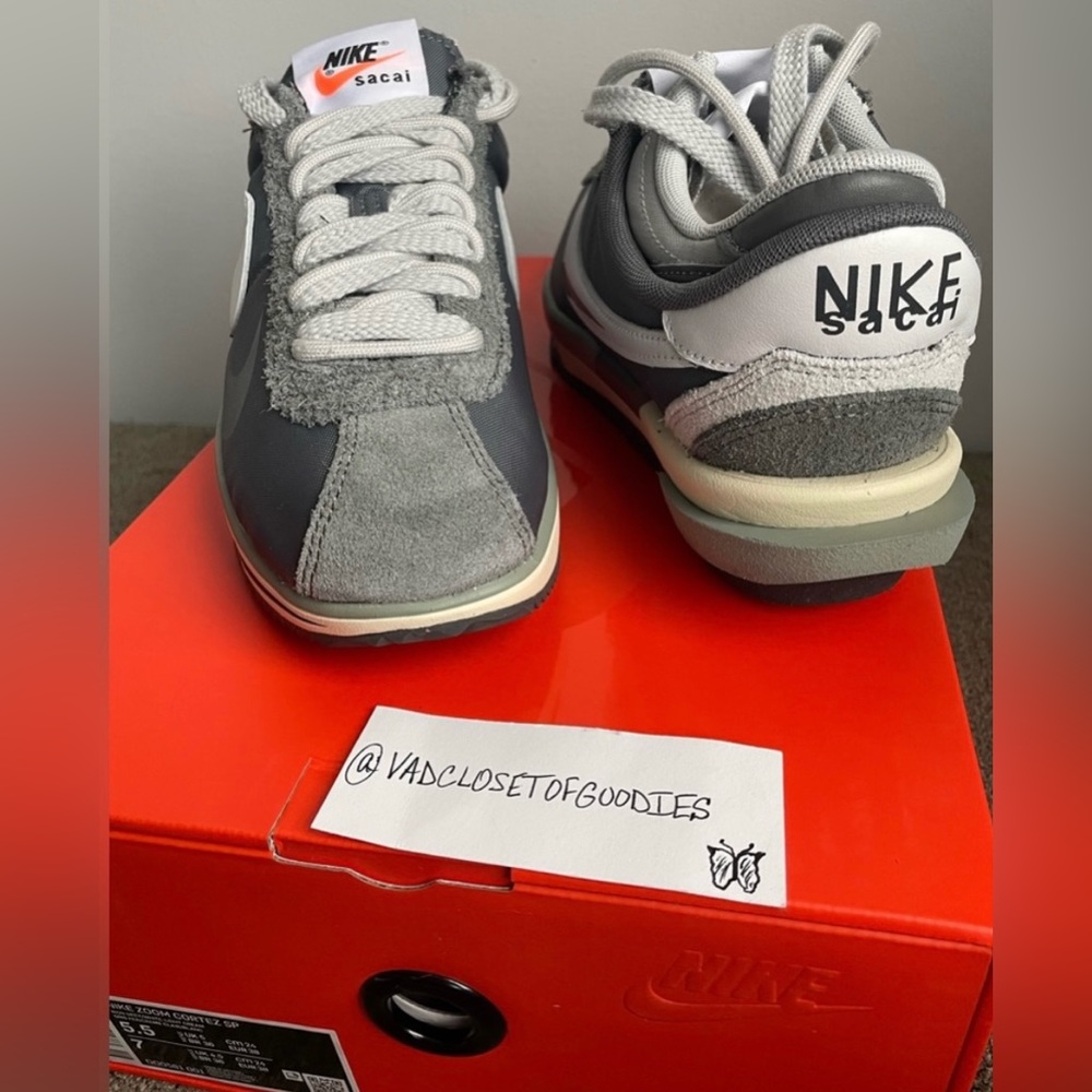 Nike Zoom Cortez Sacai “Iron Grey” - Picture 6 of 7